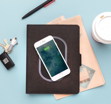 Logotrade promotional products photo of: Air 5W wireless charging notebook cover A5